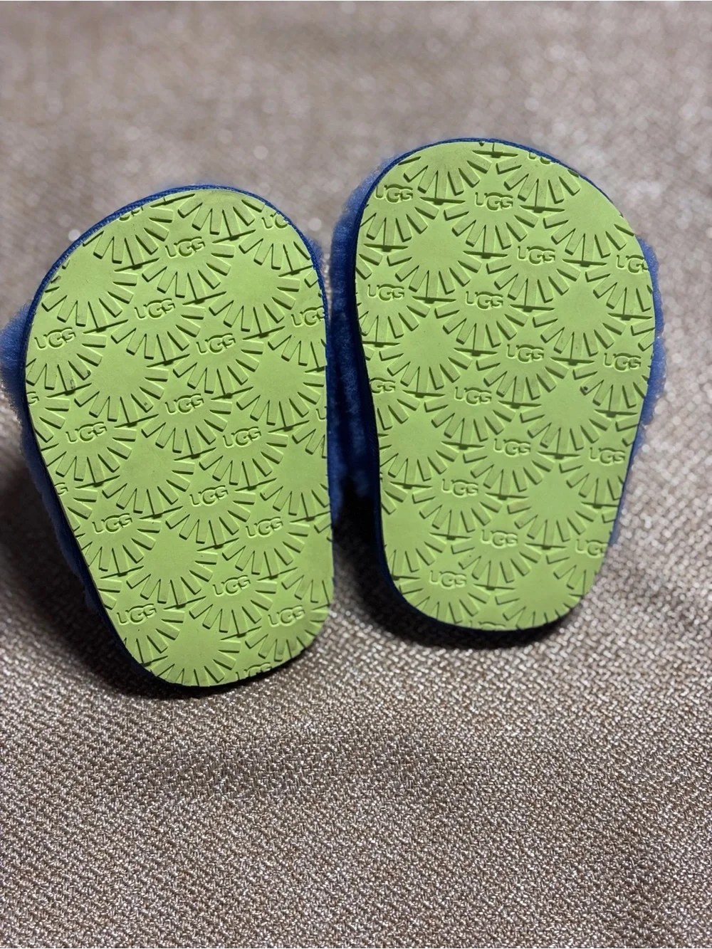 UGG Baby fluff yeah slides size 2/3 Blue